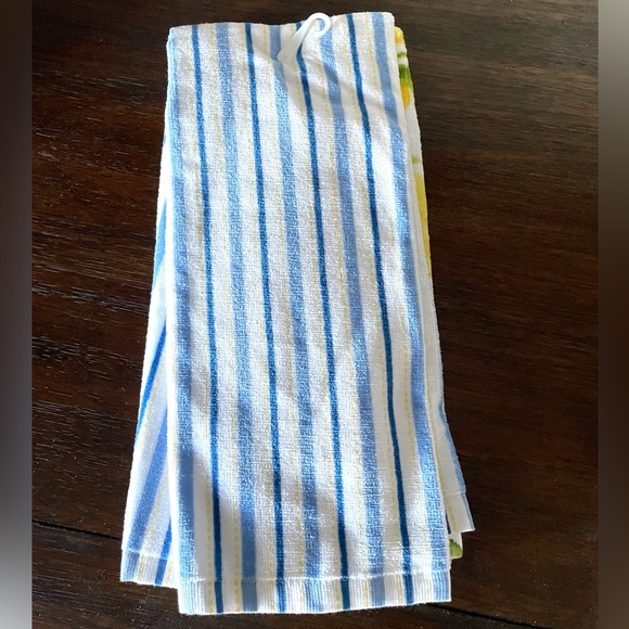 Food Network Striped Lemon Kitchen Towels - Picture 3 of 3